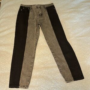 Adika jeans black and grey straight leg NEW WITHOUT TAGS